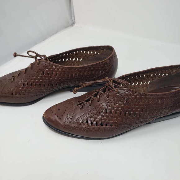 Vintage Enzo Angiolini Hand Tooled Leather Shoes with box - 7 - Picture 4 of 9